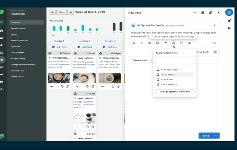 Sprout socail team publishing tool 