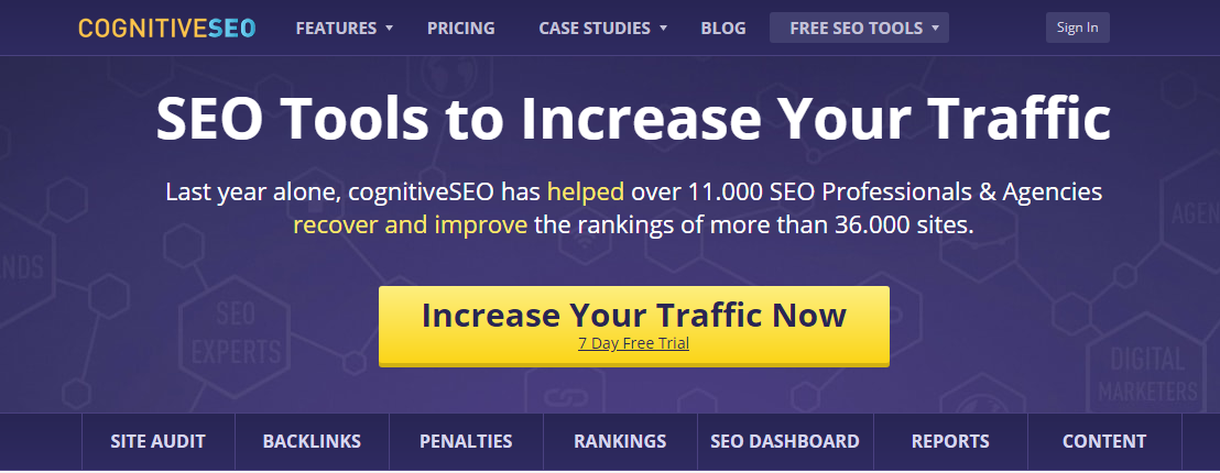 cognitive SEO to exponentially boost your traffic