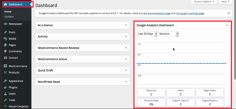 google analytics dashboard for social medai traffic