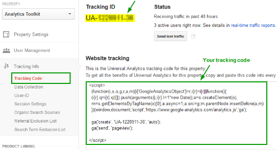 tracking code for social media traffic