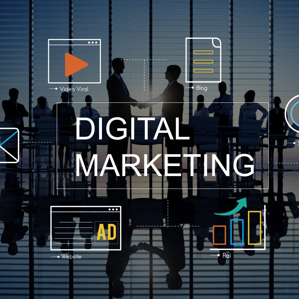 digital marketing for beginners in 2025 - An image with Digital marketing written on it